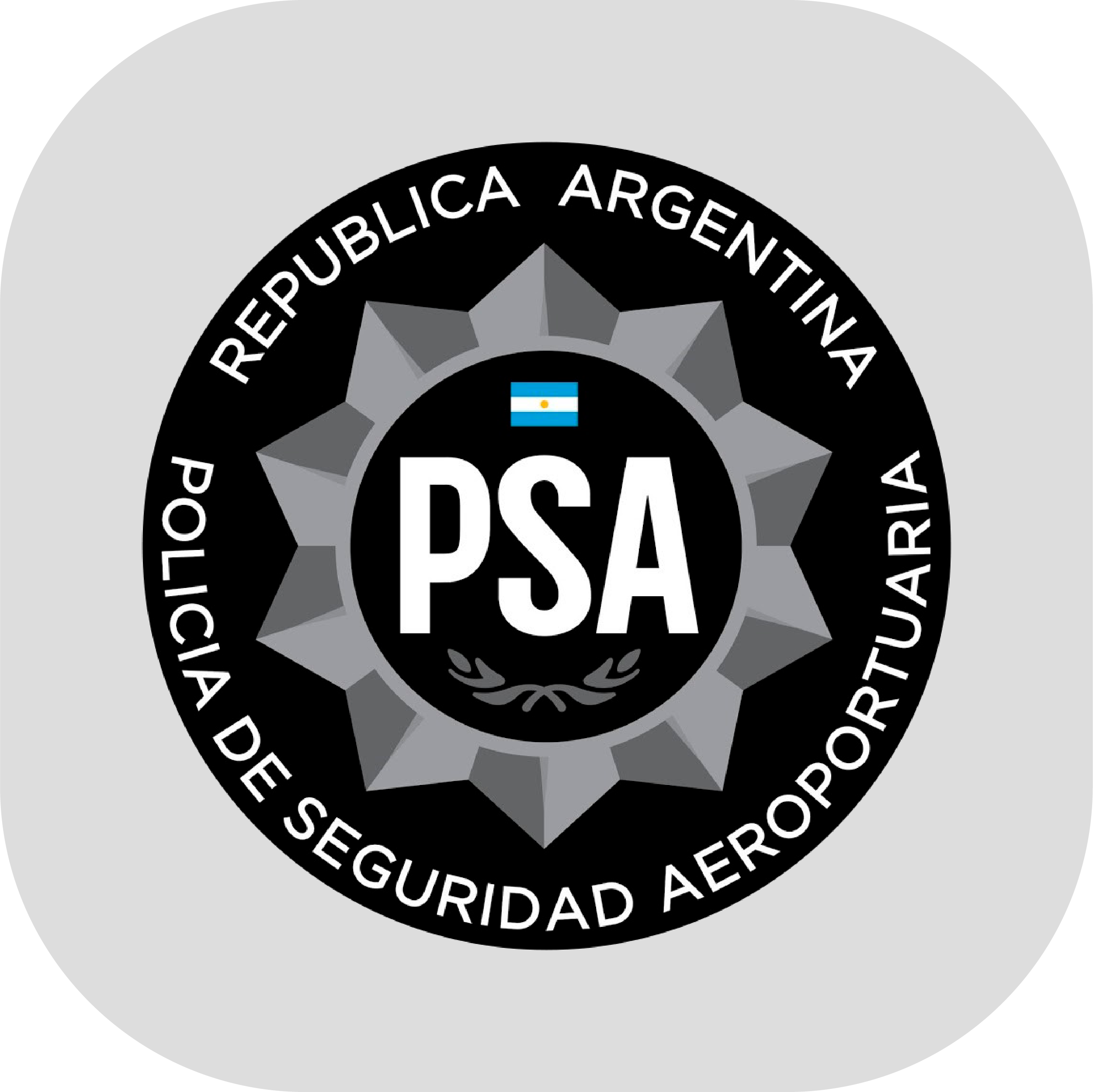 Logo PSA Policía de Seguridad Aeroportuaria de Argentina